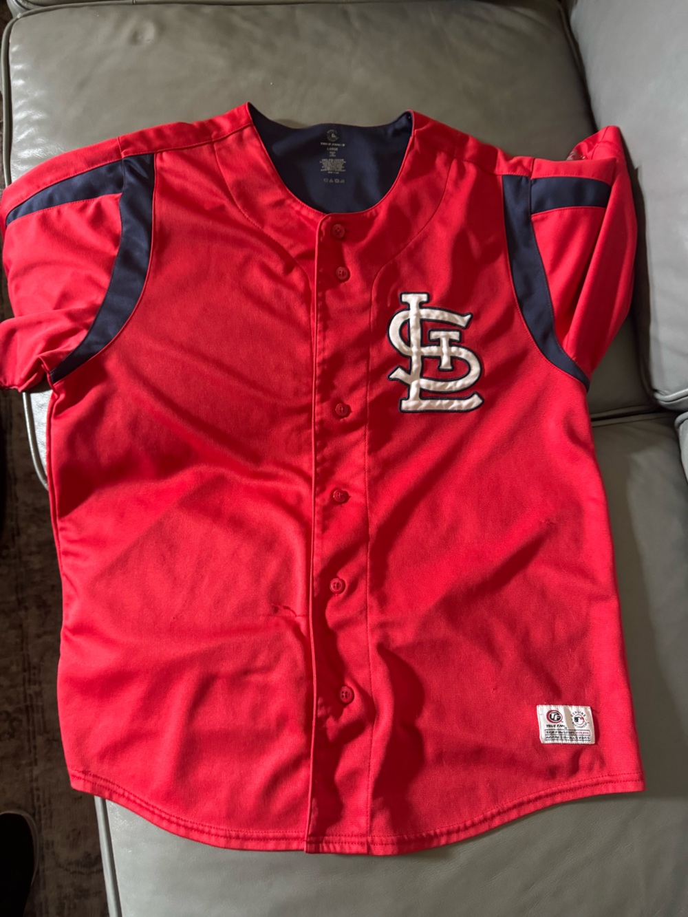 St. Louis Red Baseball Jersey - Team Logo